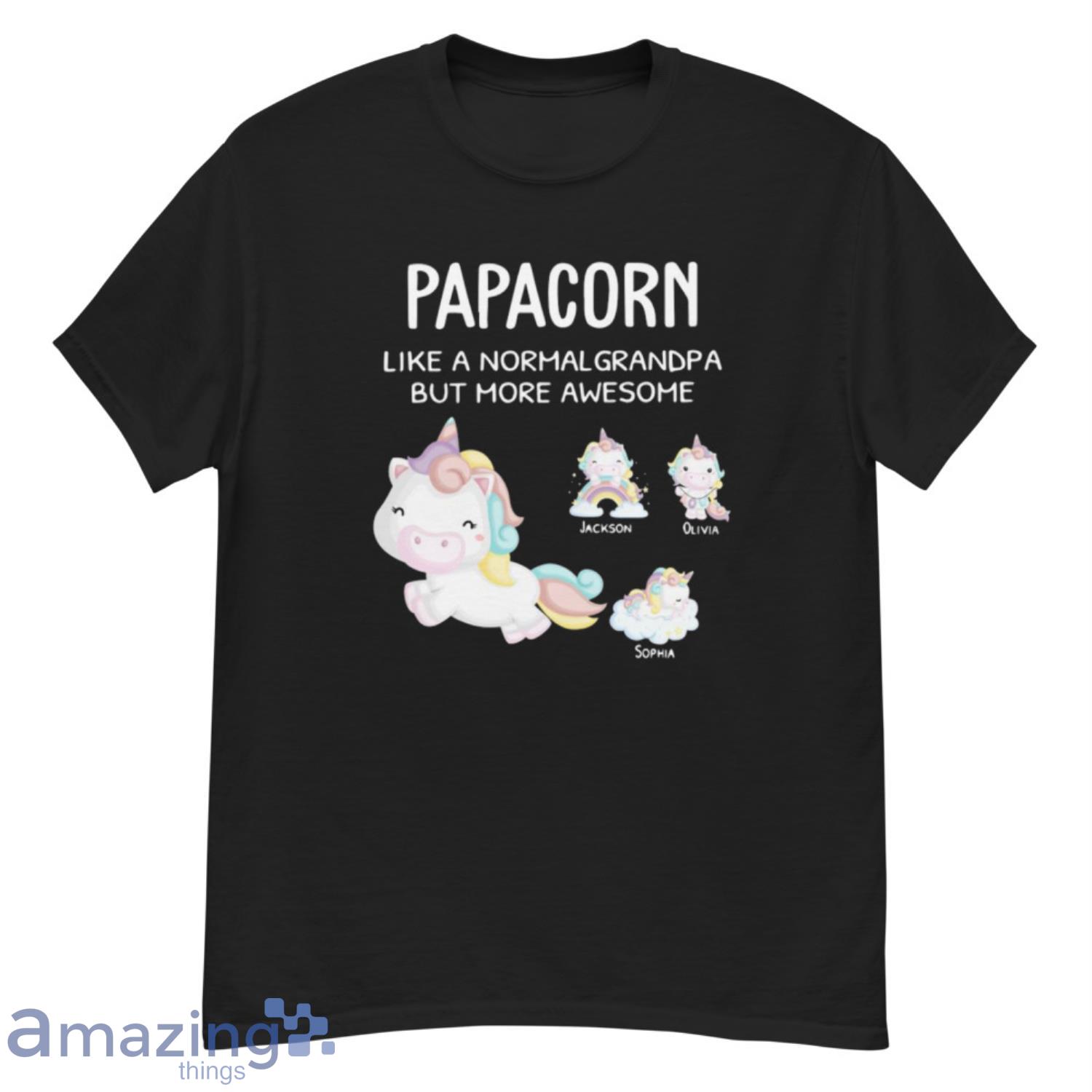 Unicorn Papacorn Like A Normal Grandpa But More Awesome Shirt - G500 Men’s Classic T-Shirt