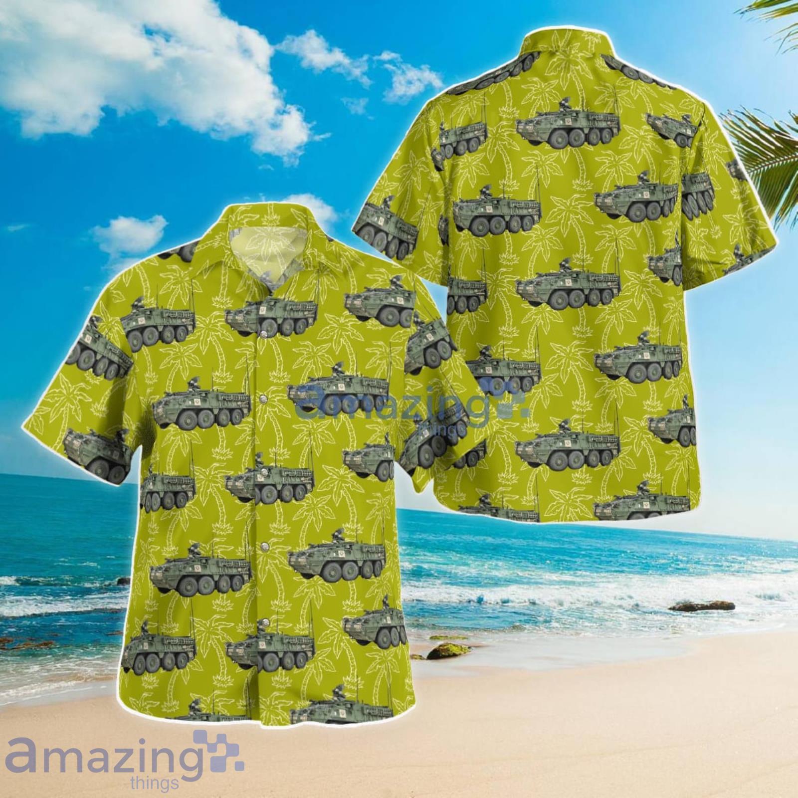US Army M1126 Stryker Infantry Carrier Vehicle ICV Summer Gift Hawaiian Shirt Product Photo 1