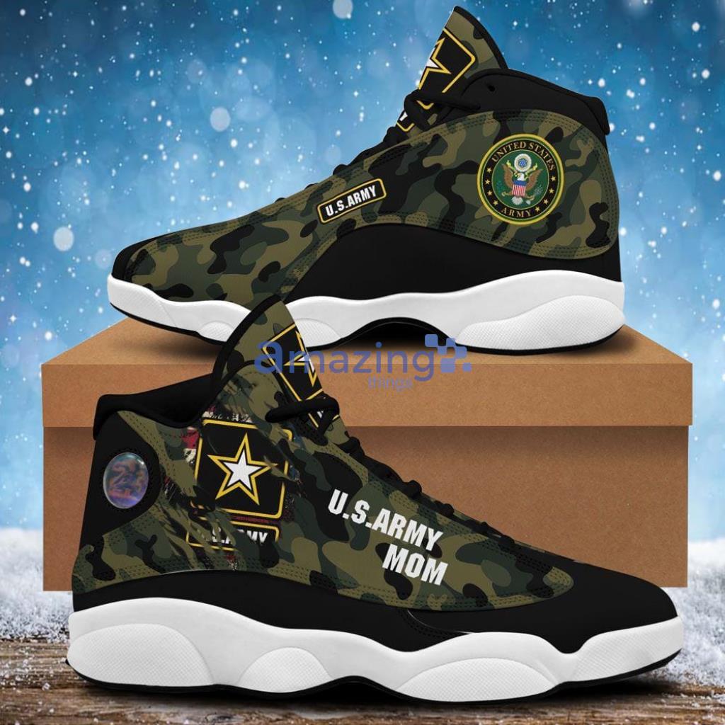 US Army Mom Air Jordan 13 Custom Name Sneakers Shoes