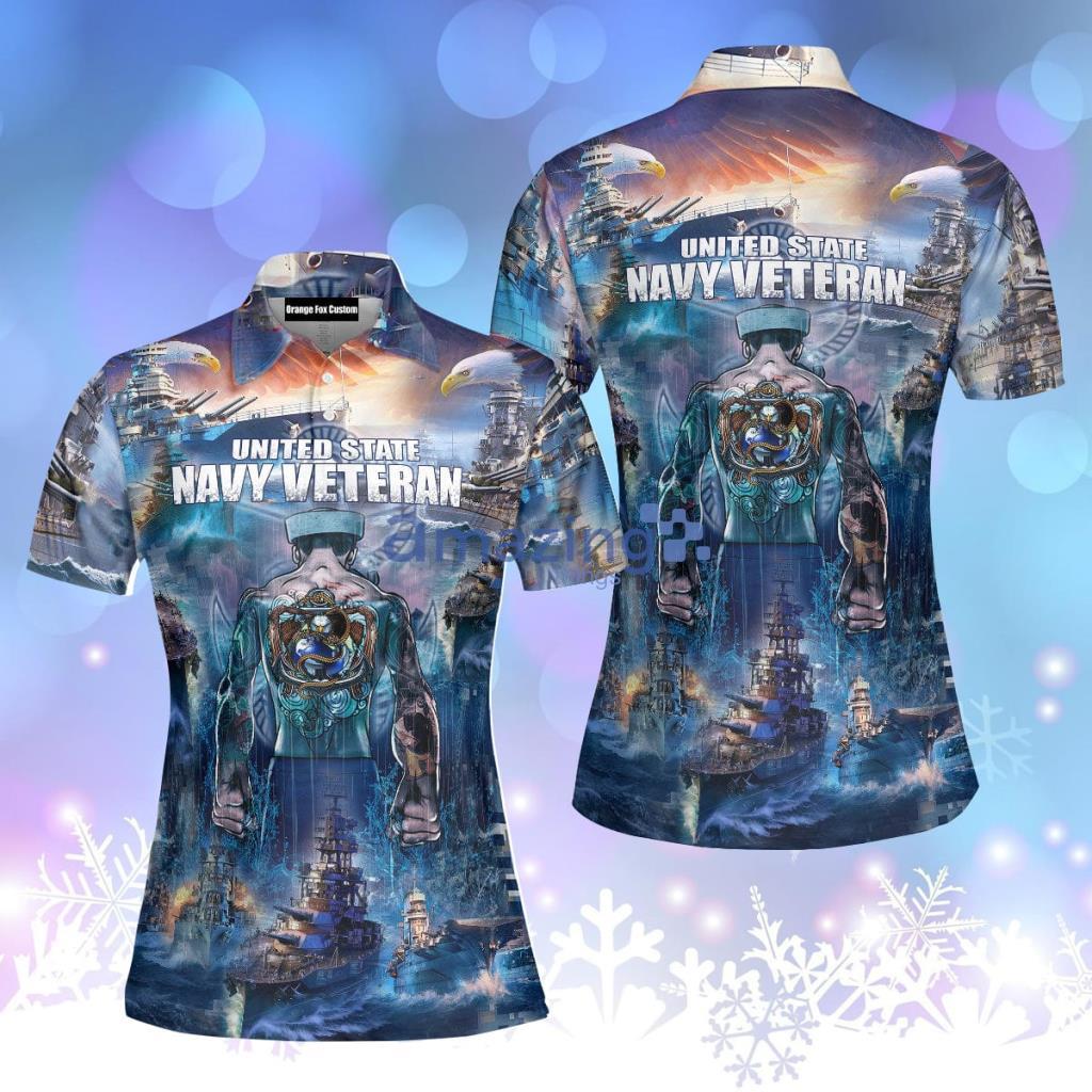 US Navy Veteran Polo Shirt  For Women - US Navy Veteran Polo Shirt  For Women  PO5779