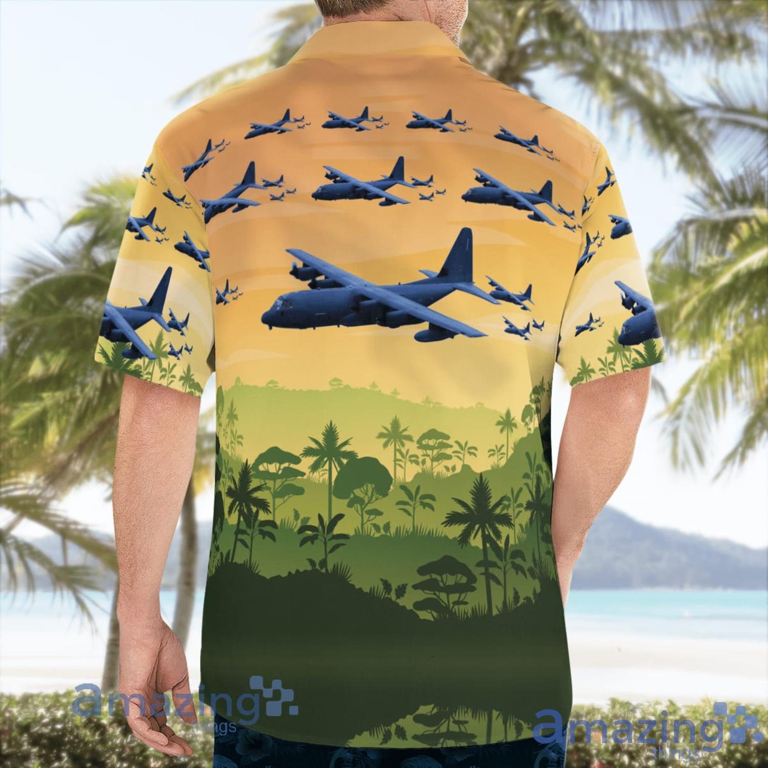 USAF 1st Special Operations Squadron Lockheed Martin MC 130J Commando II Aloha Summer Vacation Gift Hawaiian Shirt image USAF 1st Special Operations Squadron Lockheed Martin MC-130J Commando II Aloha Summer Vacation Gift Hawaiian Shirt Product Photo 2