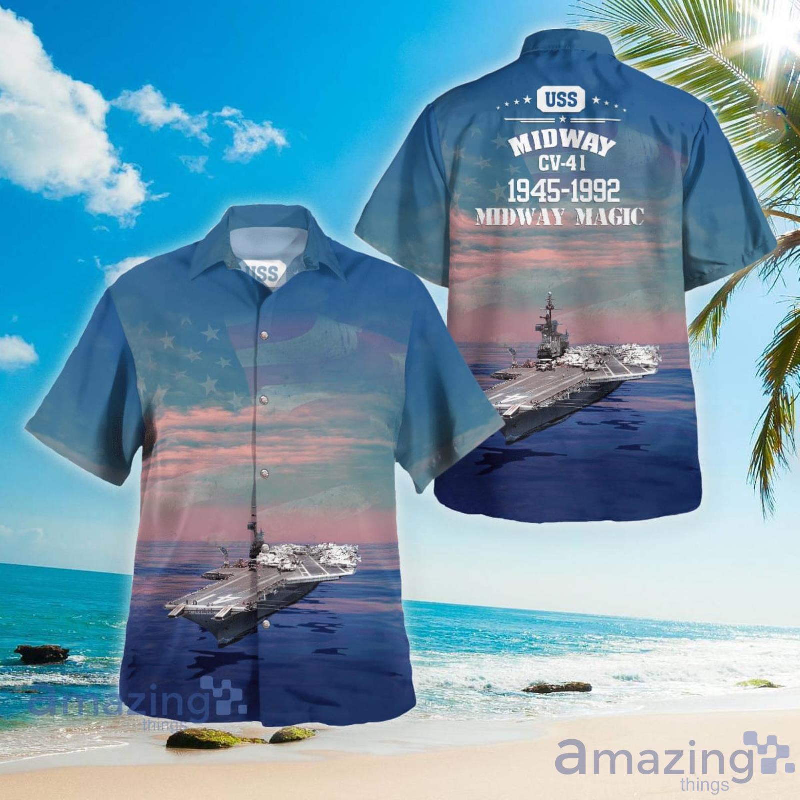 aircraft carrier hawaiian shirt