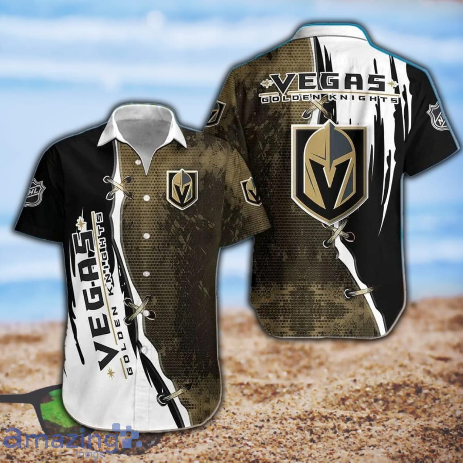 Vegas Golden Knights Hawaiian Shhirt Gift For Fans Product Photo 1 Vegas Golden Knights Hawaiian Shhirt Gift For Fans Product Photo 1