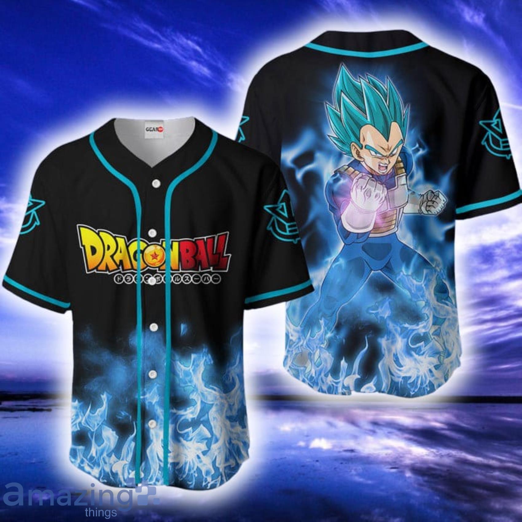 Vegeta Blue Dragon Ball Movies Full Print Baseball Jersey Shirt Product Photo 1