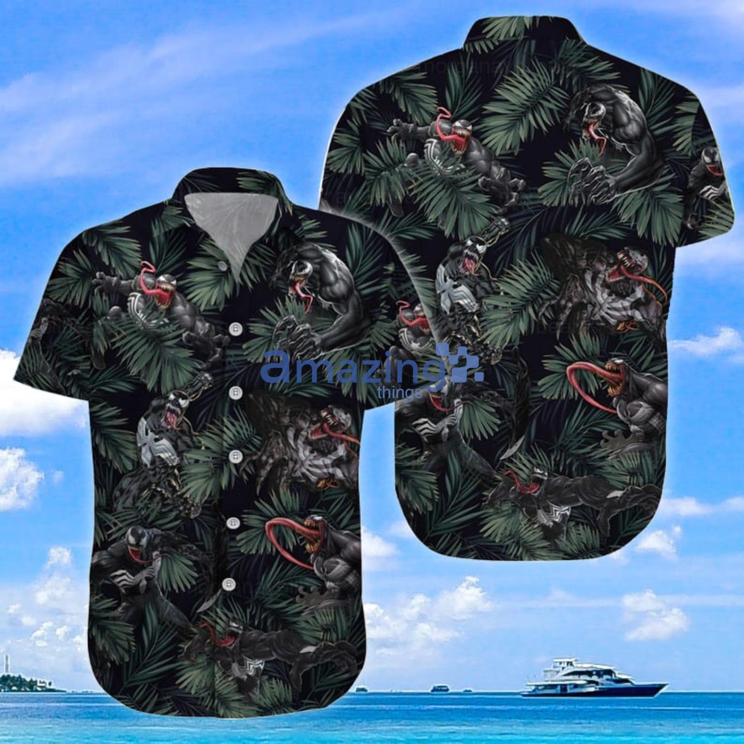 Venom Horror Shirt Venom Shirt Venom Hawaiian Shirt And Shorts Halloween Gift Product Photo 1