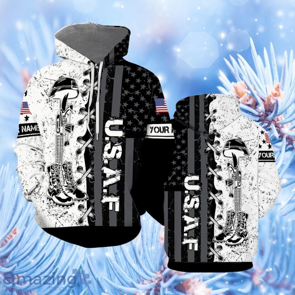 Veteran USAF Custom Name Hoodie 3D All Over Print - Veteran USAF Custom Name All Over Print  For Men & Women  CN6194