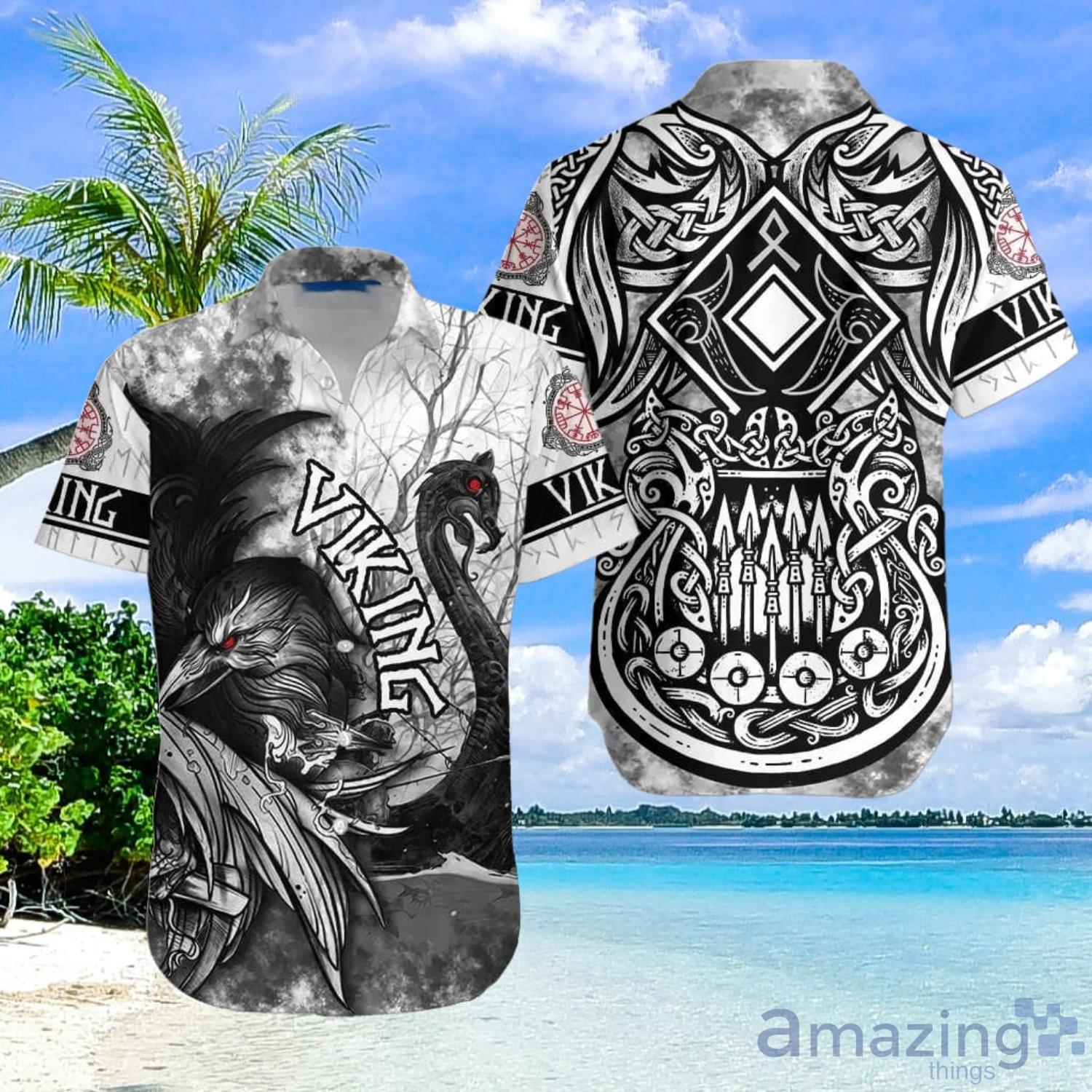 Viking Aloha Hawaiian Shirt Summer Gift For Men And Women Product Photo 1