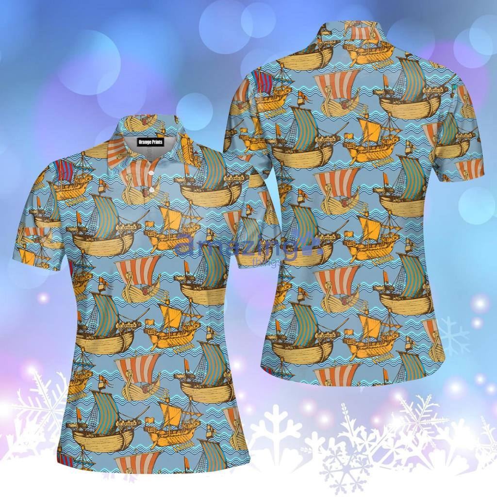 Viking Drakkar Vintage Polo Shirt  For Women - Viking Drakkar Vintage Polo Shirt  For Women  PO5687