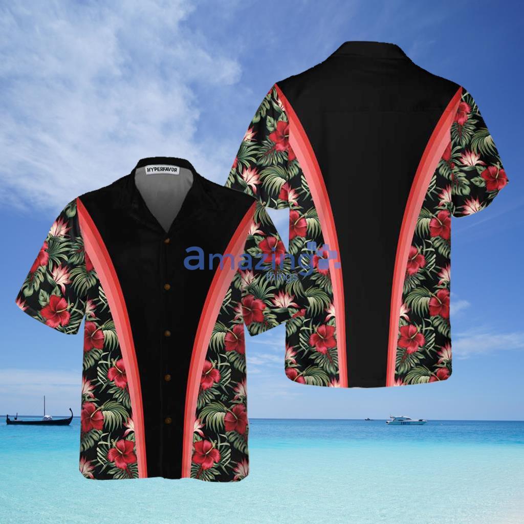 Vintage Hibiscus Pattern Hawaiian Shirt - Vintage Hibiscus Pattern Hawaiian Shirt