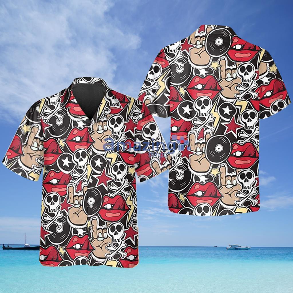 Vintage Skull Icon Hawaiian Shirt - Vintage Skull Icon Hawaiian Shirt Vintage Skull Icon Hawaiian Shirt - Vintage Skull Icon Hawaiian Shirt