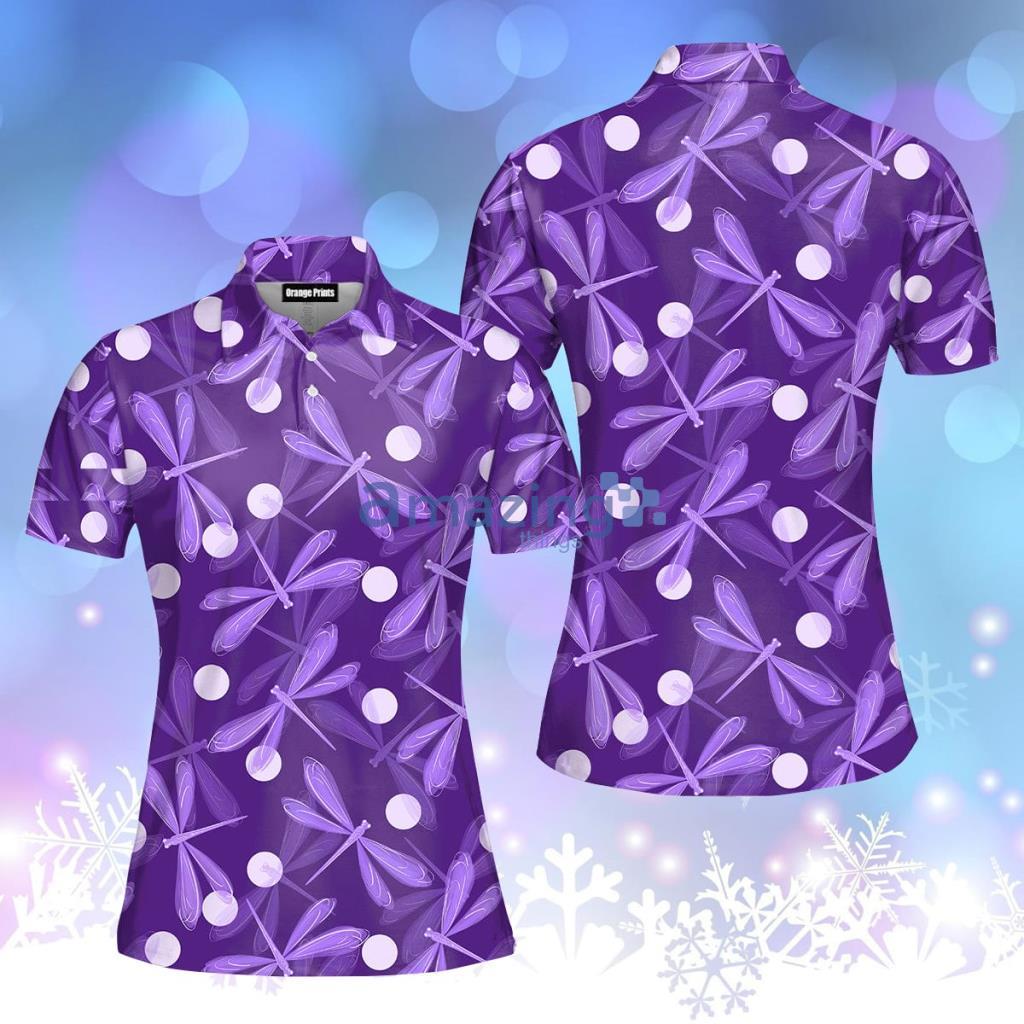Violet Dragonfly Polo Shirt  For Women - Violet Dragonfly Polo Shirt  For Women  PO5597