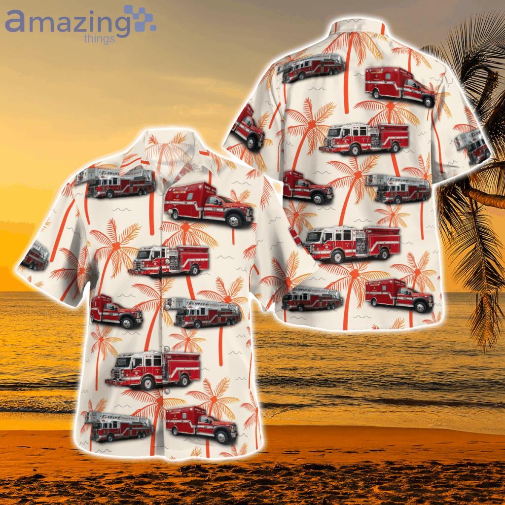Virginia Fredericksburg Fire Department Hawaiian Shirt - DLMP2509BC03 Virginia Fredericksburg Fire Department Hawaiian Shirt