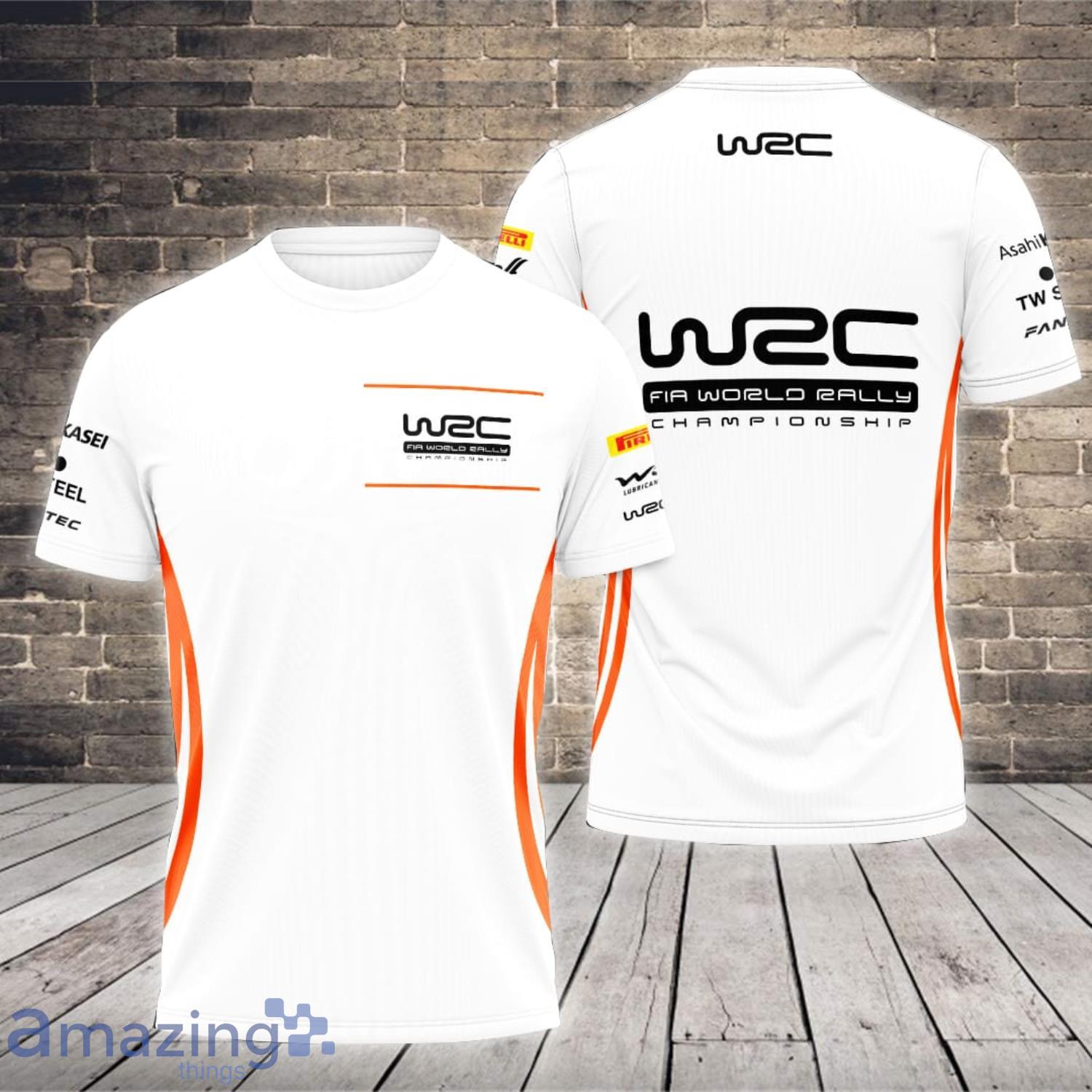 W2C FIA World Rally Championship Pirelli Fantec TW Steel White All Over Print 3D T-Shirt Product Photo 1