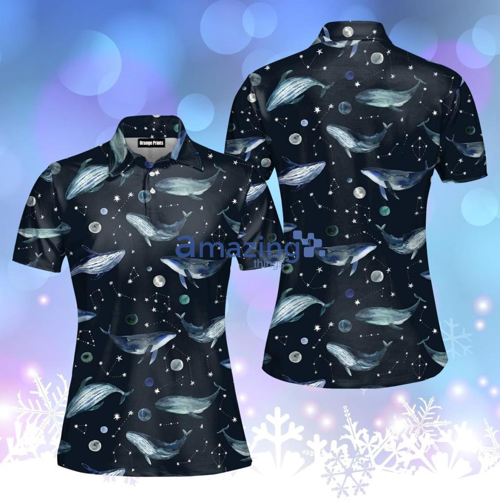 Wales Night Space Sky Stars Polo Shirt  For Women - Wales Night Space Sky Stars Polo Shirt  For Women  PO5125