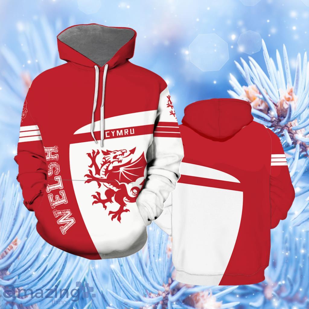 Wales Sport Red St Patrick's Day Hoodie 3D All Over Print - Wales Sport Red St Patrick's Day Hoodie Over Print  For Men & Women  HT6100