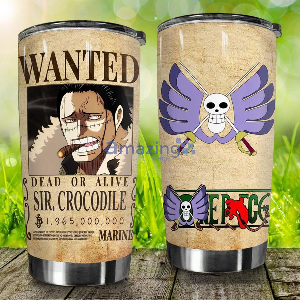 Wanted Dead Or Alive Crocodile Stainless Steel One Piece Tumbler - Wanted Dead Or Alive Crocodile Stainless Steel One Piece Tumbler