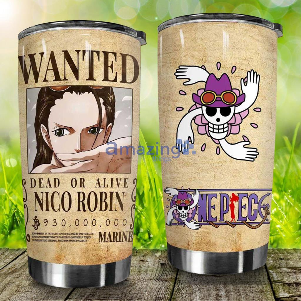 Wanted Dead Or Alive Nico Robin Stainless Steel Tumbler - Wanted Dead Or Alive Nico Robin Stainless Steel Tumbler