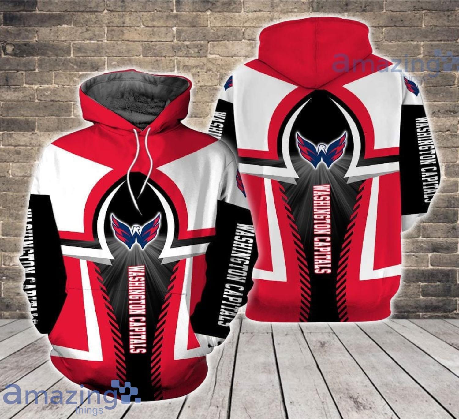 Washington Capitals Team All Over Print 3D Hoodie For Fans Product Photo 1