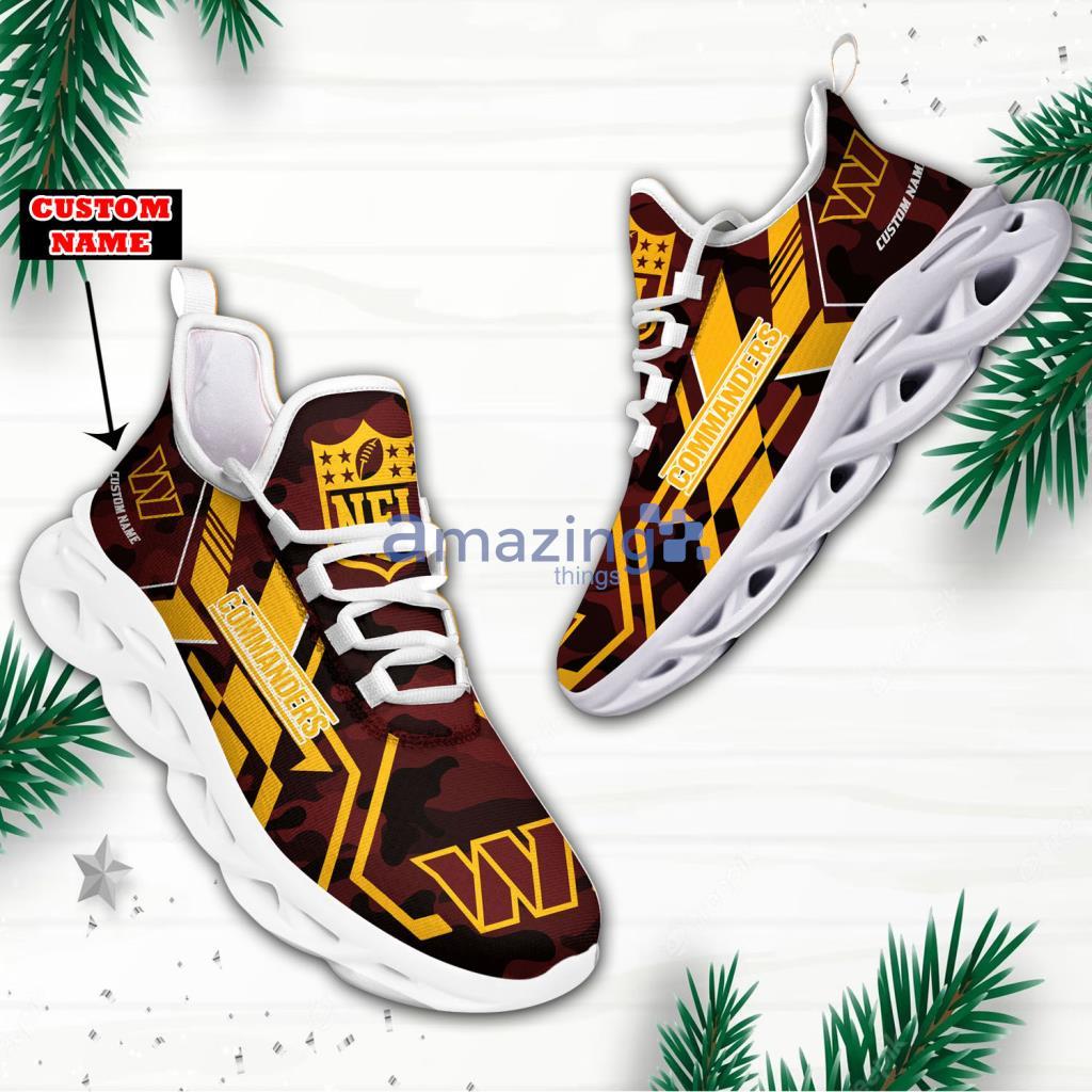 Washington Football NFL Camo Custom Name Max Soul Shoes - Washington Football NFL Camo Custom Name Max Soul Shoes