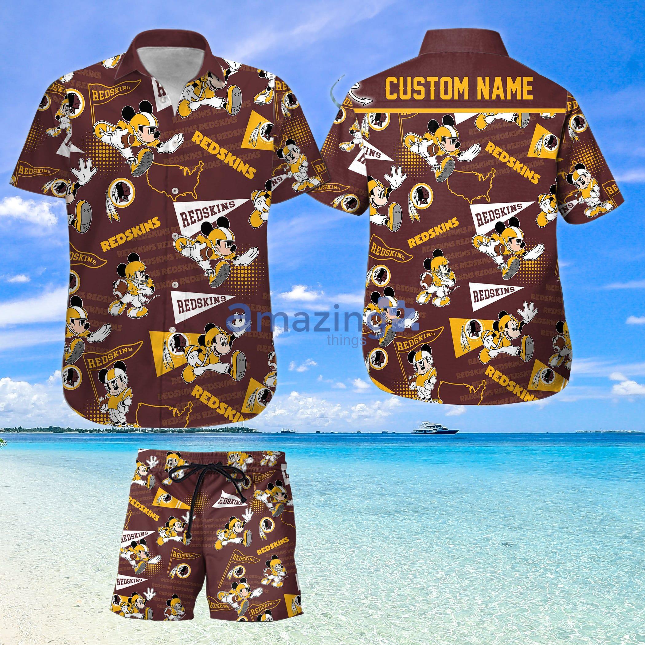 Washington Redskins NFL Team Football Beach Shirt Summer Button Down  Hawaiian Shirt Best Fan Ever