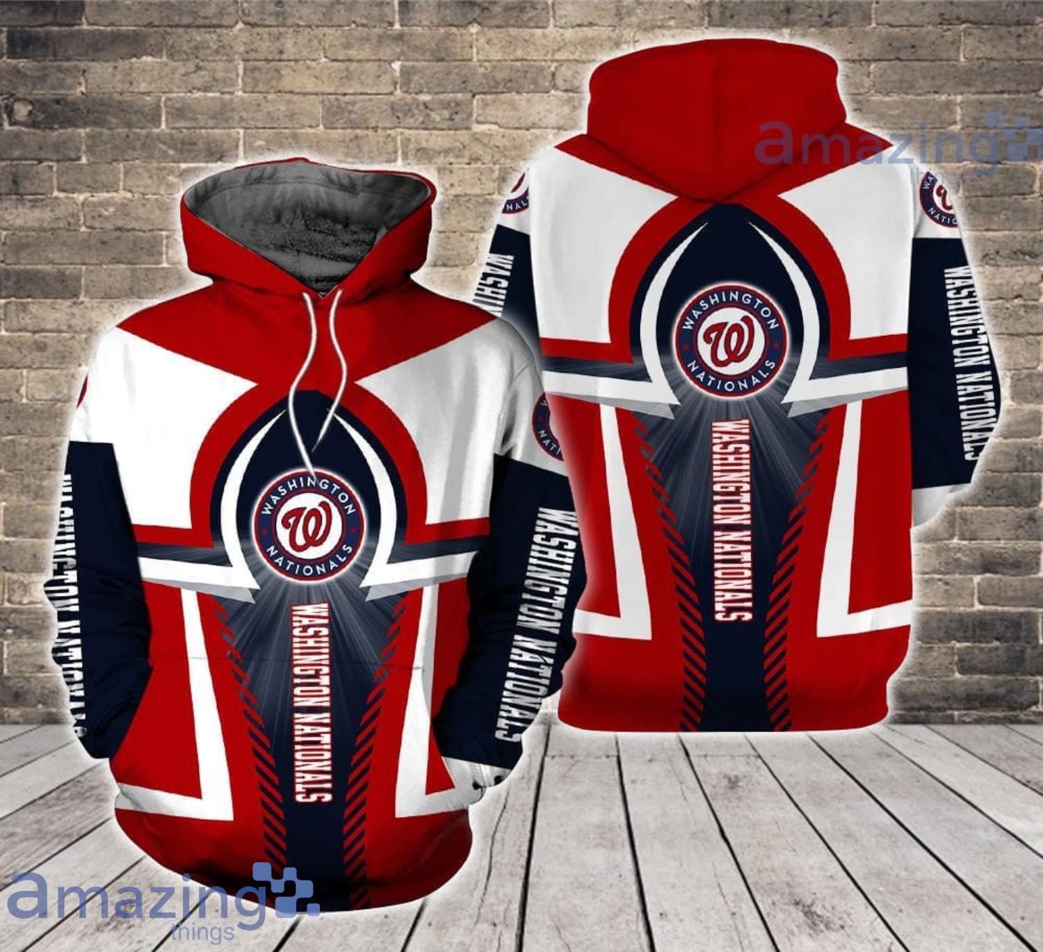 Washington Nationals Team All Over Print 3D Hoodie For Fans Product Photo 1
