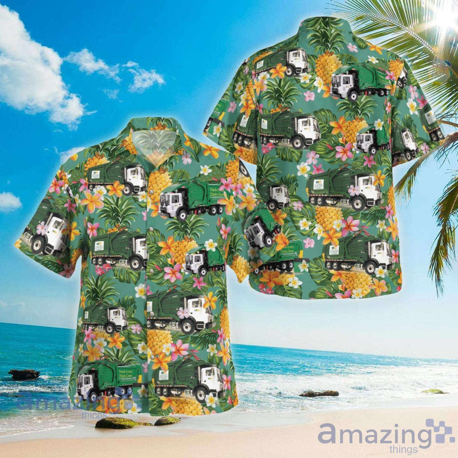 Waste Management Garbage Truck Pineaple Hawaiian Shirt Summer Gift For Men And Women Product Photo 1