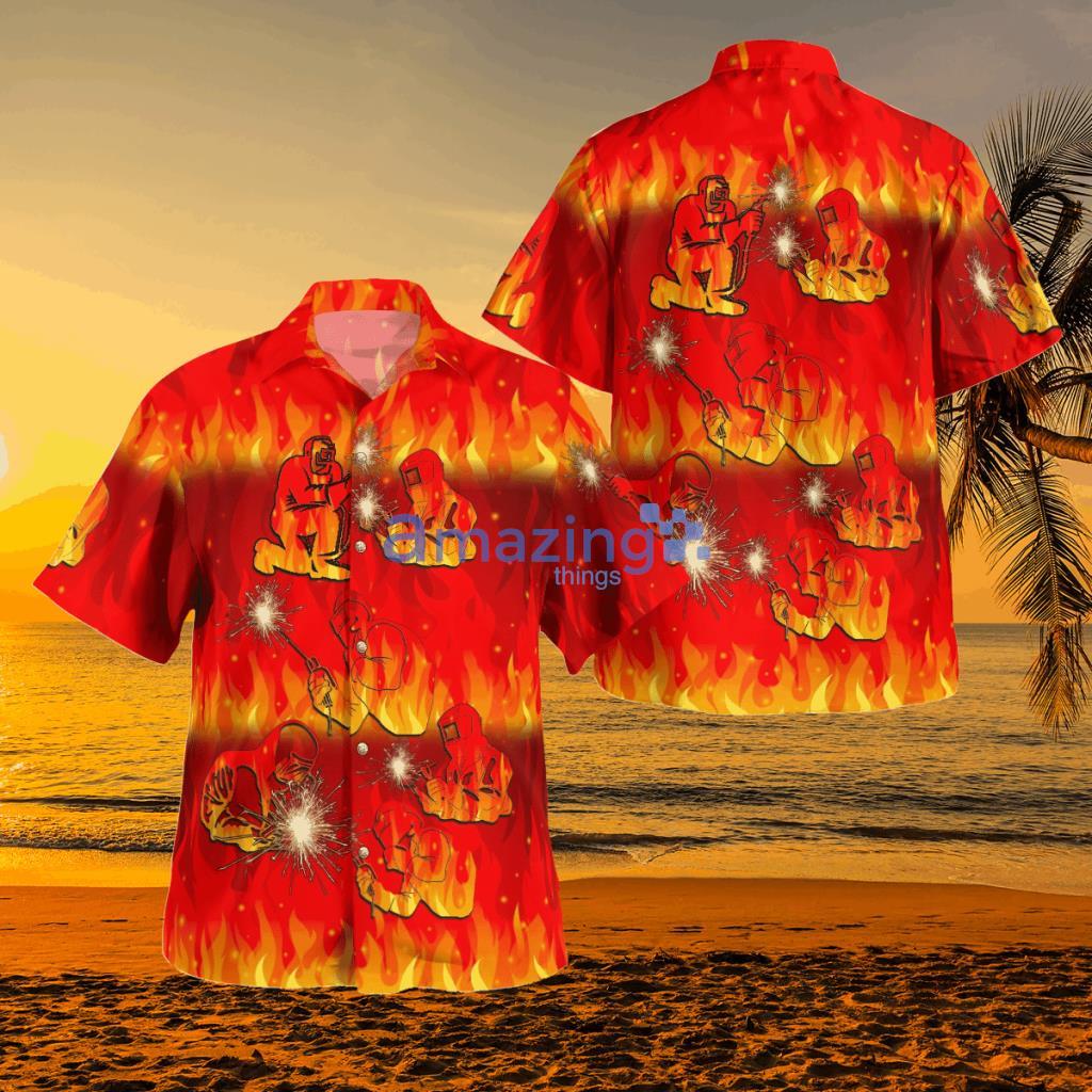  Welder Welds Hawaiian Shirt - BBTT1702BG08 Welder Welds Hawaiian Shirt