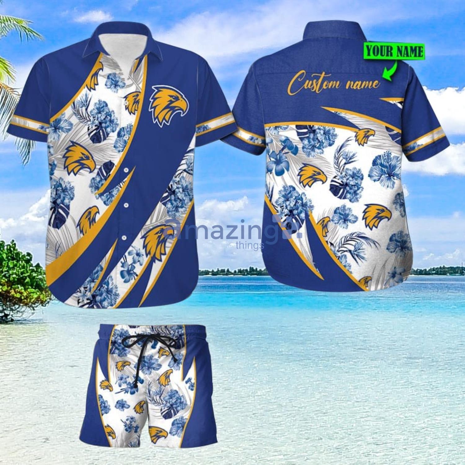 Personalized West Coast Eagles Hawaiian Shirt And Shorts Afl