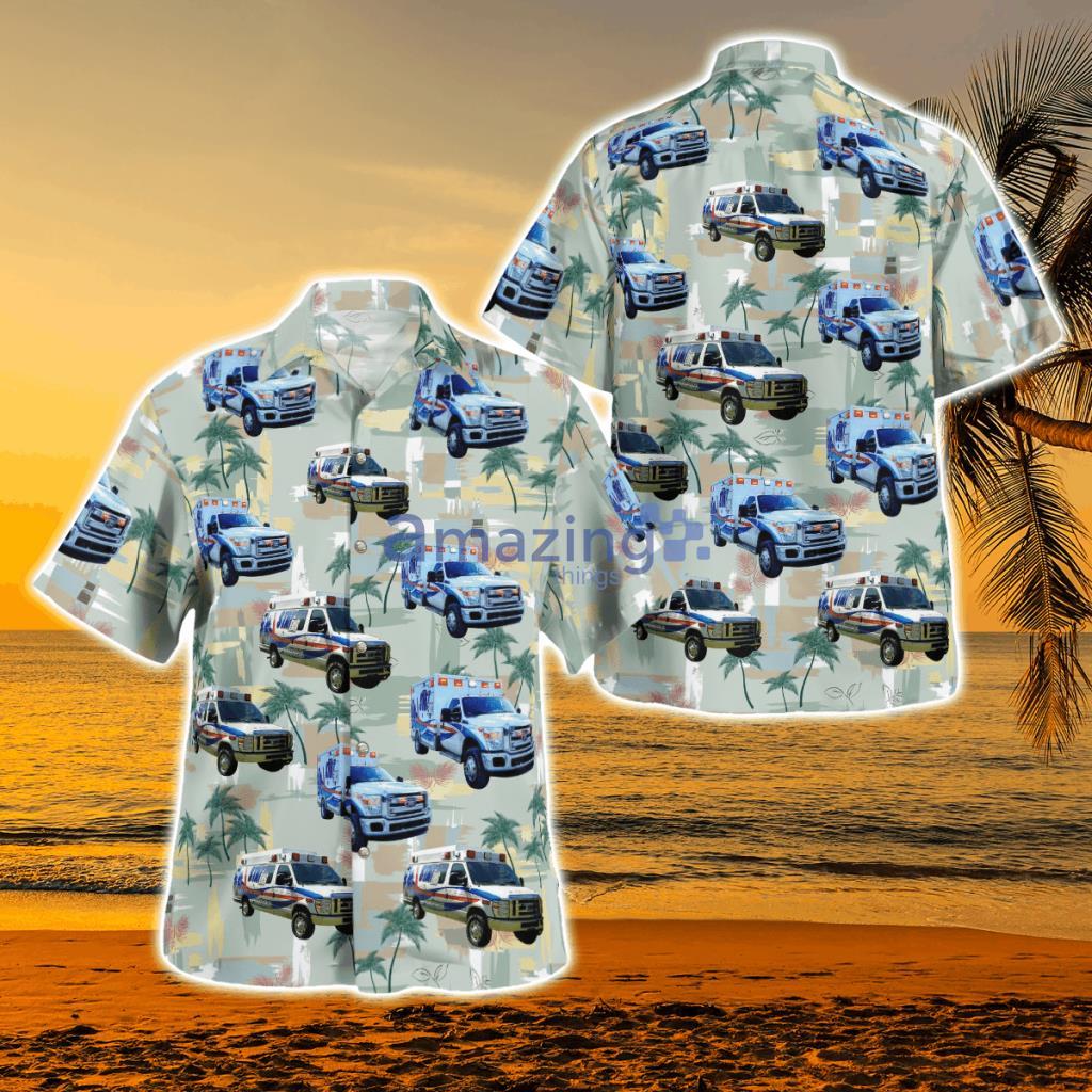 West Virginia, STAT EMS Hawaiian Shirt - DLTT2503BG02 West Virginia, STAT EMS Hawaiian Shirt
