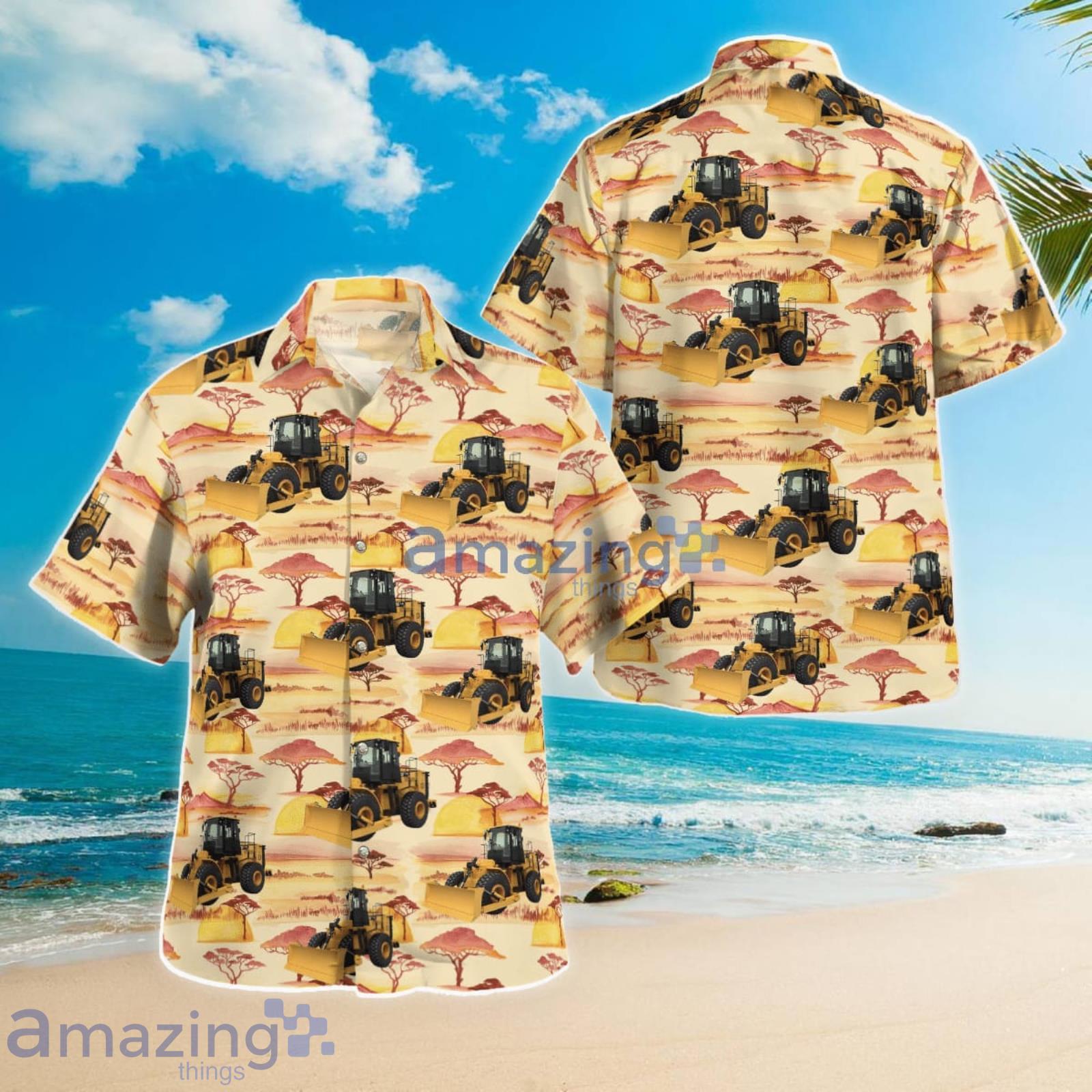 Wheel Bulldozer Summer Gift Hawaiian Shirt Product Photo 1