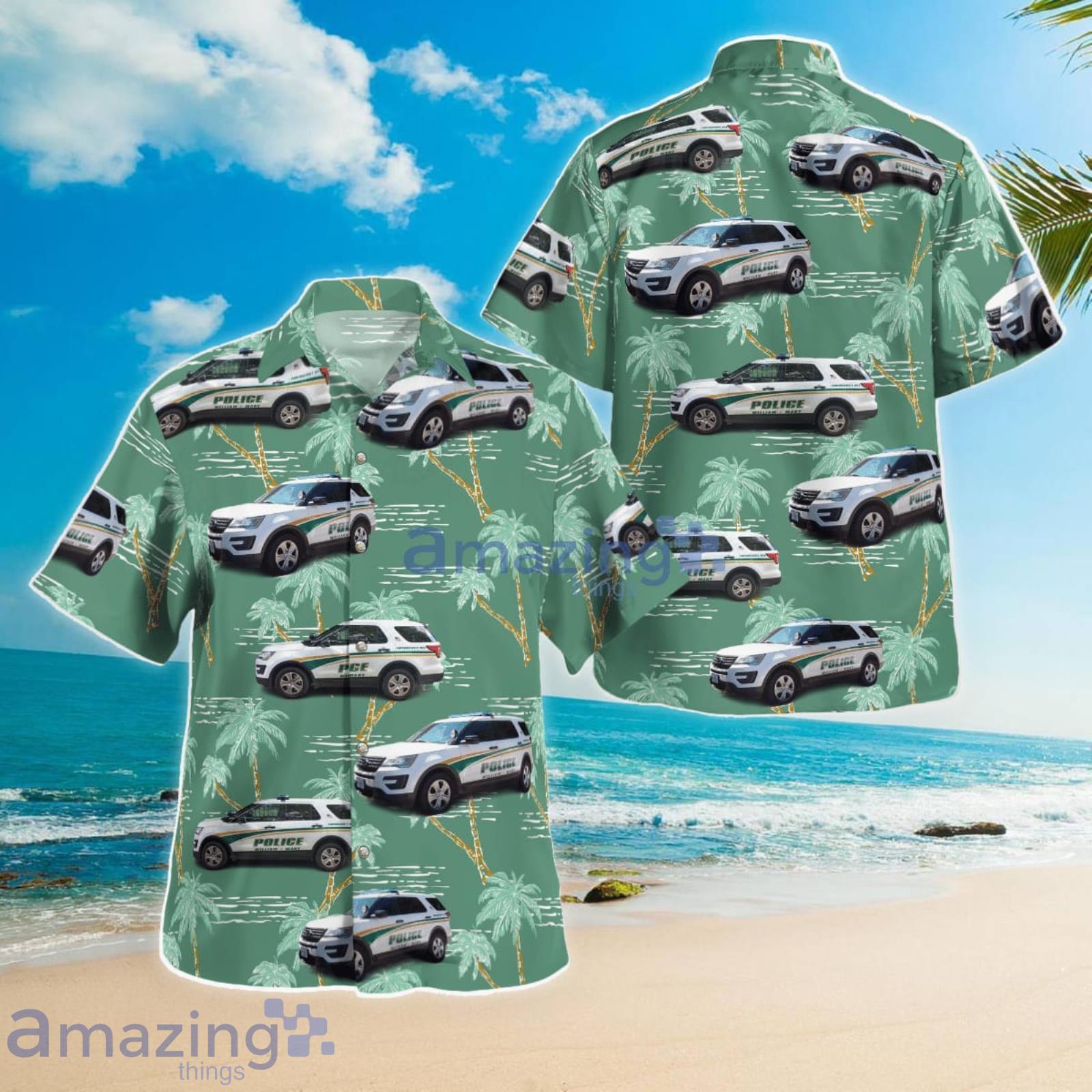 William & Mary Police Williamsburg Virginia Summer Gift Hawaiian Shirt Product Photo 1
