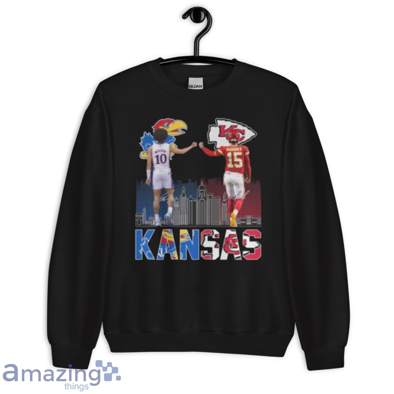 Wilson 10 And Mahomes Kansas City 2023 signatures shirt image Wilson 10 And Mahomes Kansas City 2023 signatures shirt Product Photo 6