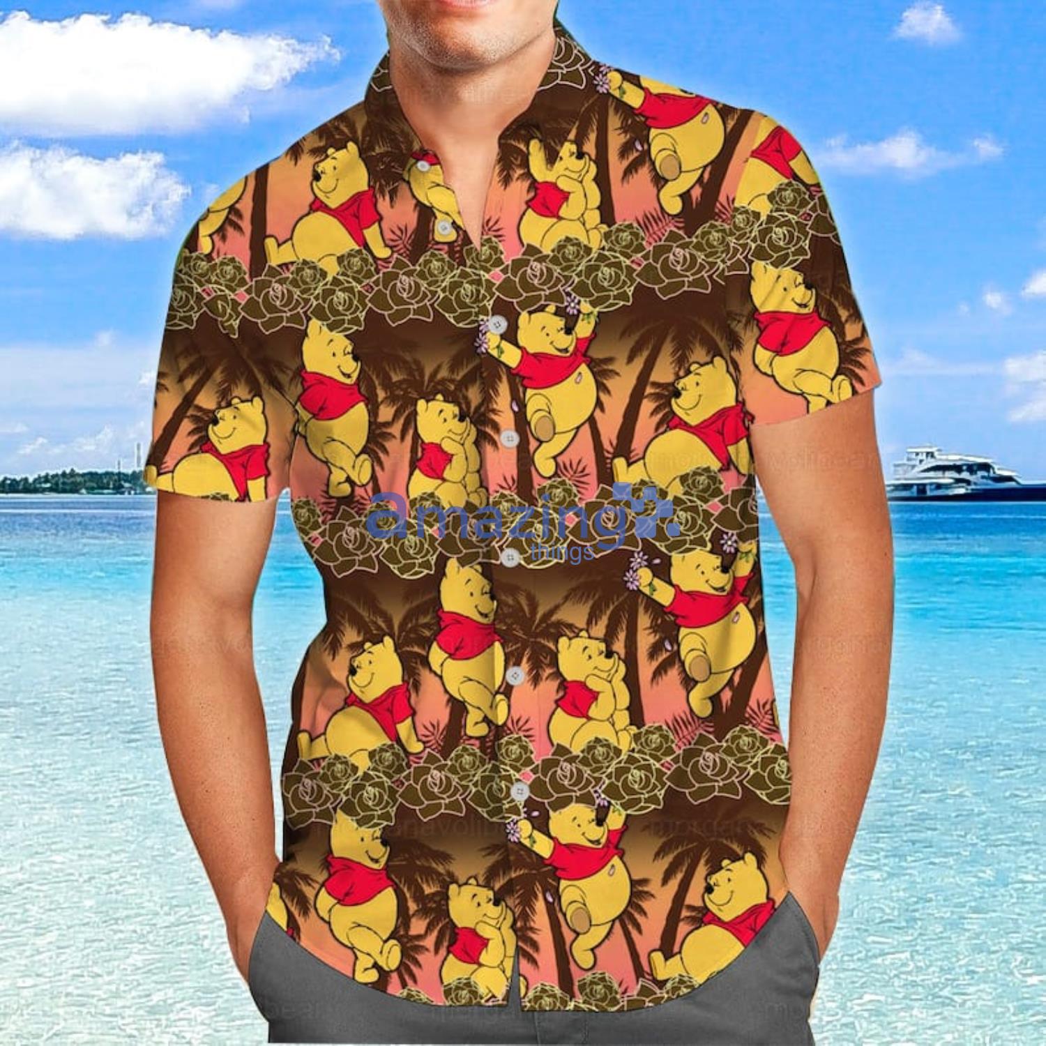 Winnie The Pooh Pooh Hawaiian Shirt And Shorts Product Photo 1
