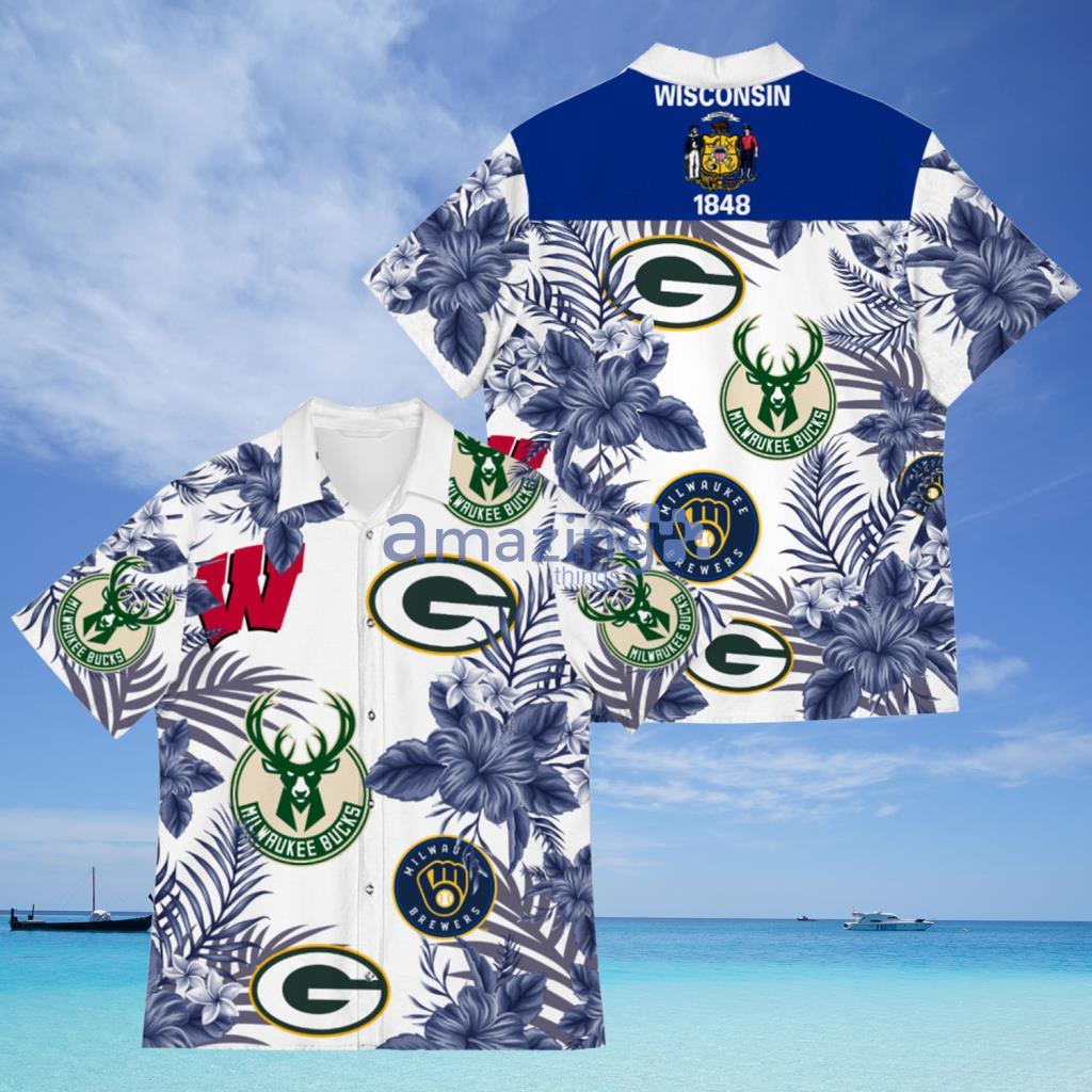 Wisconsin Green Bay Packers Brewers Milwaukee Bucks 2023 t-shirt