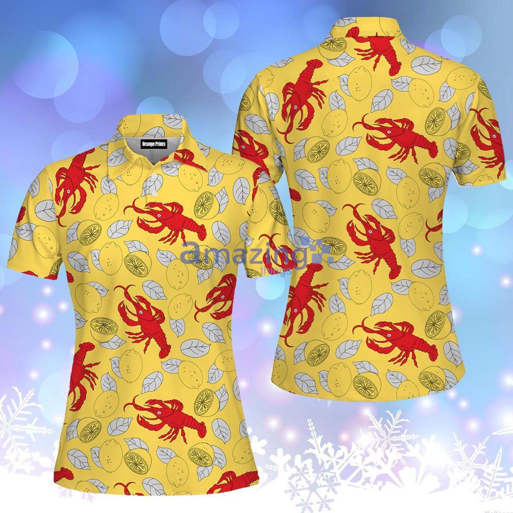 Yellow Crawfish Lemon Polo Shirt - Yellow Crawfish Lemon Polo Shirt