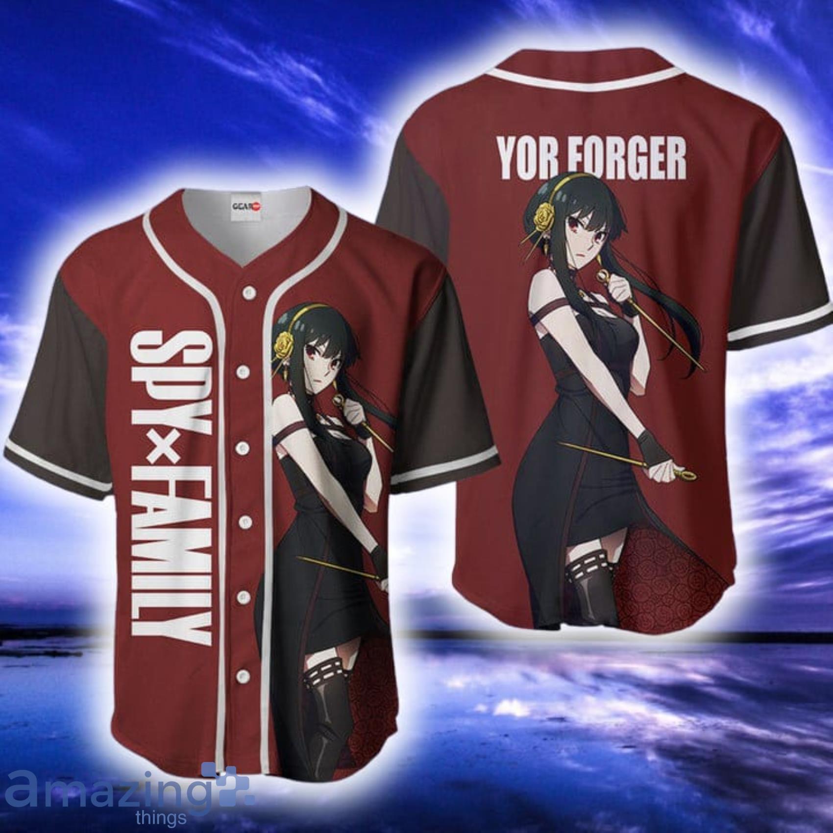 Yor Forger SpyxFamily Movies Full Print Baseball Jersey Shirt Product Photo 1