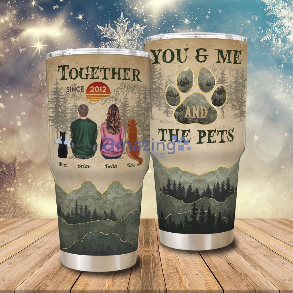 You Me And The Dogs Personalized Tumbler - You Me And The Dogs - Personalized 30oz Tumbler - Birthday Valentine's Day Gifts For Dog Lovers, Couple, Husband And Wife_8291