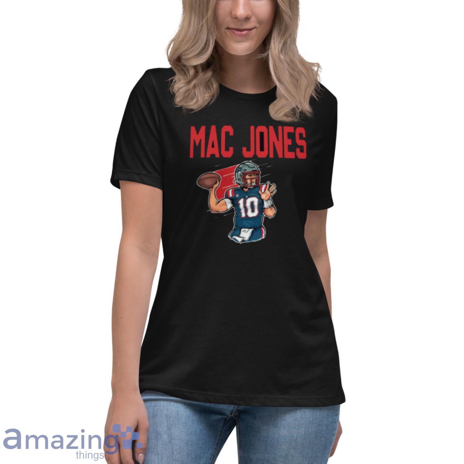 10 Mac Jones Design Gift For Football Fans shirt image 10 Mac Jones Design Gift For Football Fans shirt - Womens Relaxed Short Sleeve Jersey Tee