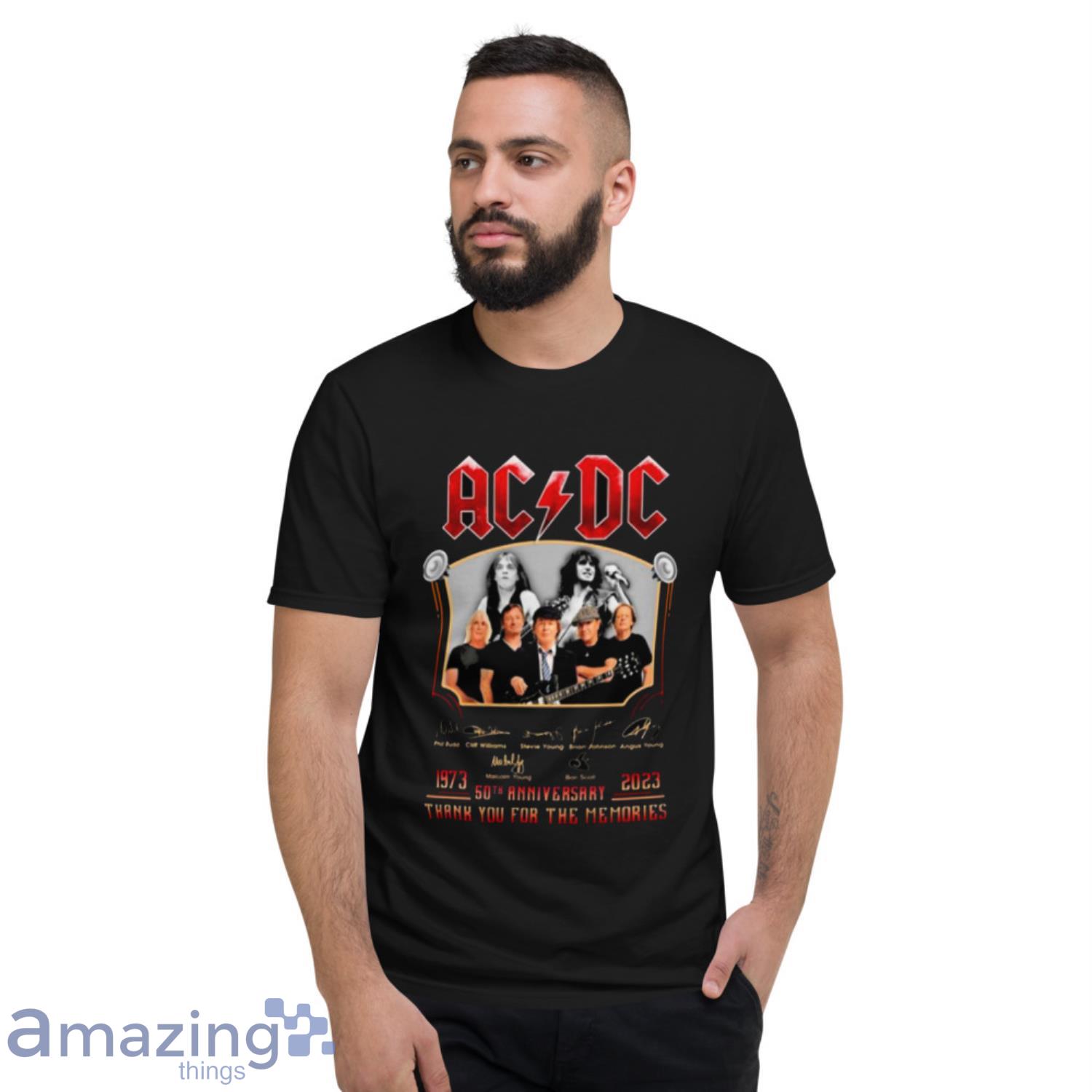 1973 2023 Ad Dc 50th Anniversary Thank You For The Memories Signatures Shirt image 1973 2023 Ad Dc 50th Anniversary Thank You For The Memories Signatures Shirt - Short Sleeve T-Shirt