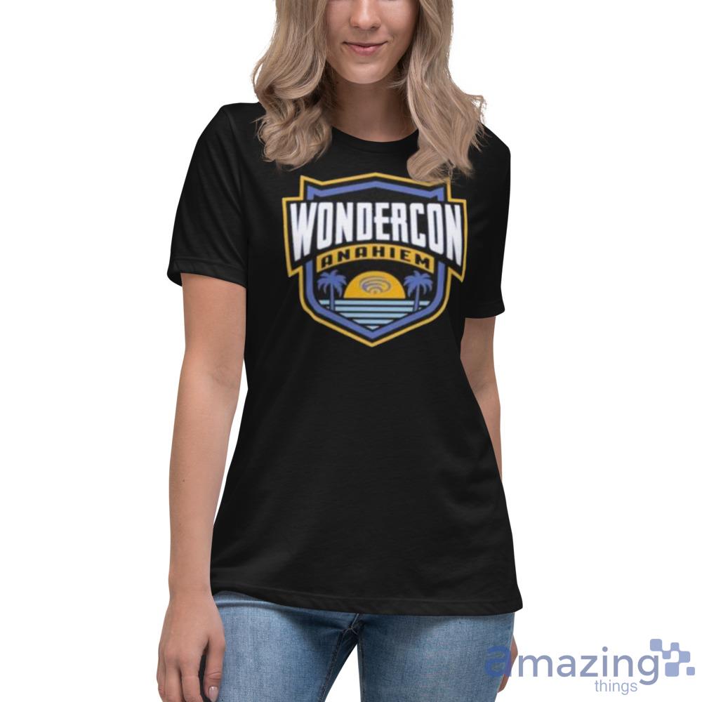 2023 Sportiqe Black Wondercon Olsen Shirt For Men And Women image 2023 Sportiqe Black Wondercon Olsen Shirt For Men And Women - Womens Relaxed Short Sleeve Jersey Tee