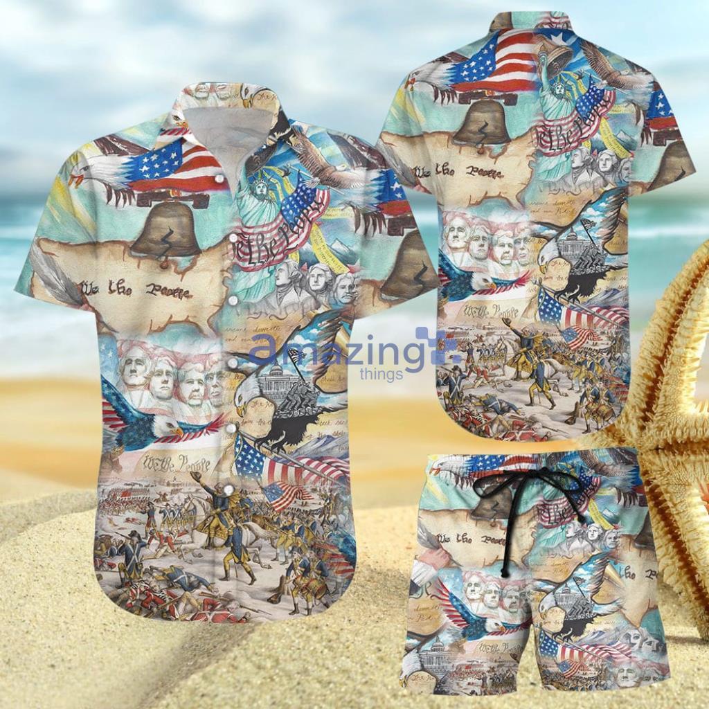 4th Of July My Patriotic Independent Day Hawaiian Shirt And Short - 4th Of July My Patriotic Independent Day Hawaiian Shirt And Short