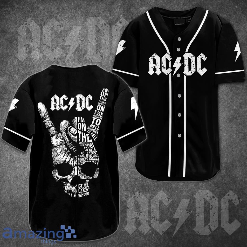 ACDC0306L10KD ACDC Baseball Jersey Shirt