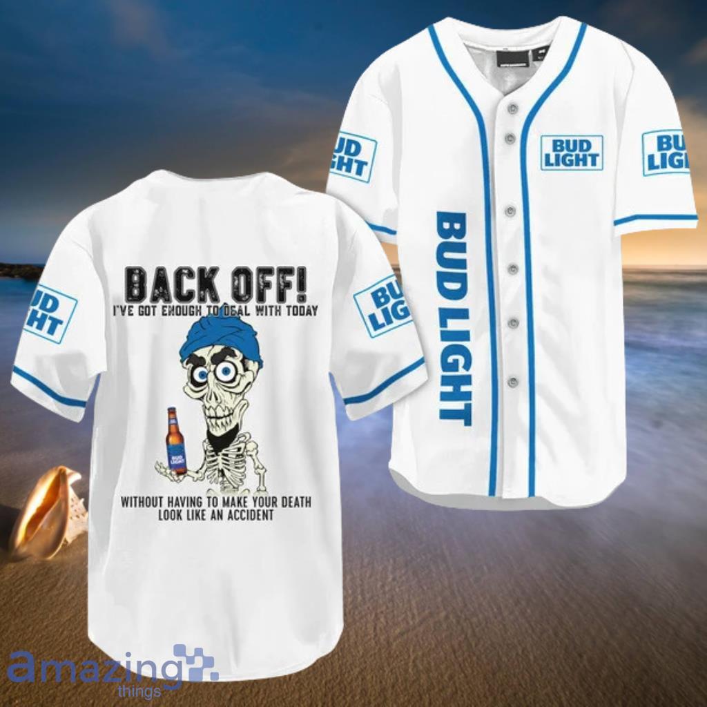 Achmed Back Off With Bud Light Baseball Jersey Shirt - Achmed Back Off With Bud Light Baseball Jersey Shirt Achmed Back Off With Bud Light Baseball Jersey Shirt - Achmed Back Off With Bud Light Baseball Jersey Shirt