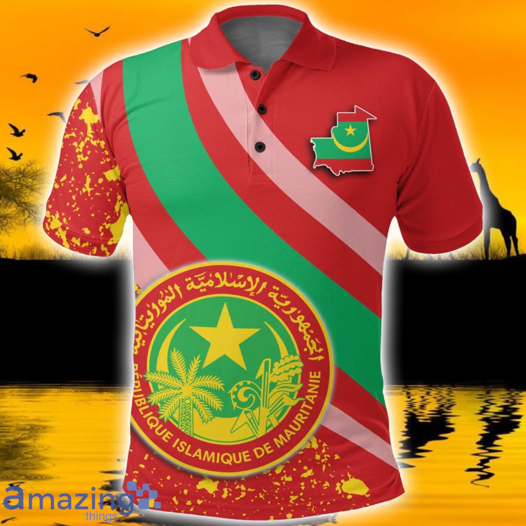 Africa Style Mauritania Special Flag Polo Shirt For Men And Wonen Product Photo 1