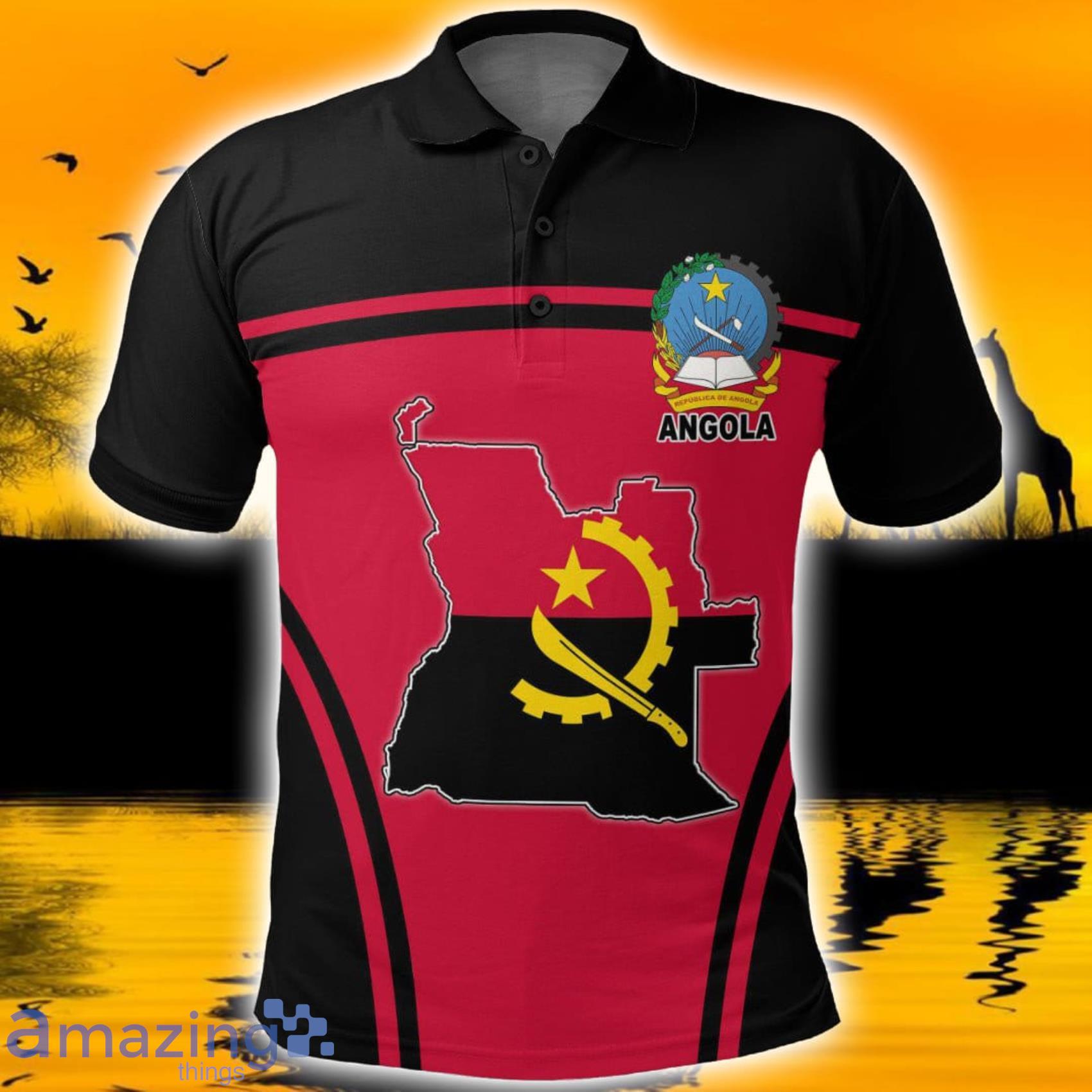 Africa Zone Style Angola Active Flag Polo Shirt For Men And Women Product Photo 1 Africa Zone Style Angola Active Flag Polo Shirt For Men And Women Product Photo 1