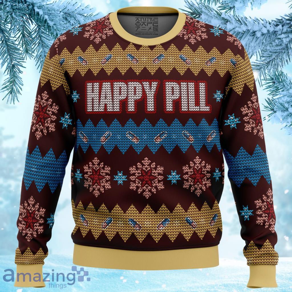Akira Happy Pill Ugly Christmas Sweater - Akira Happy Pill Ugly Christmas Sweater