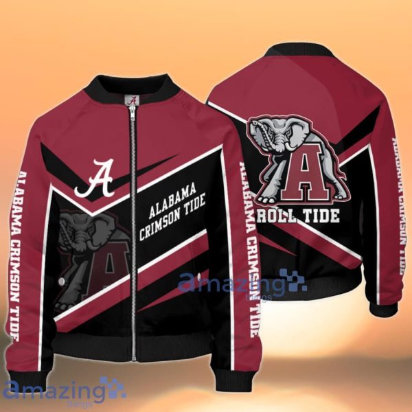 Alabama Crimson Tide Football Team 3D Bomber Jacket For Fans