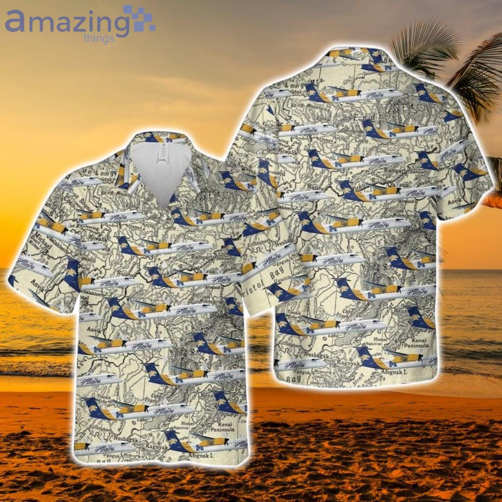 Alaska Airlines Map Hawaiian Shirt - Alaska Airlines Map Hawaiian Shirt