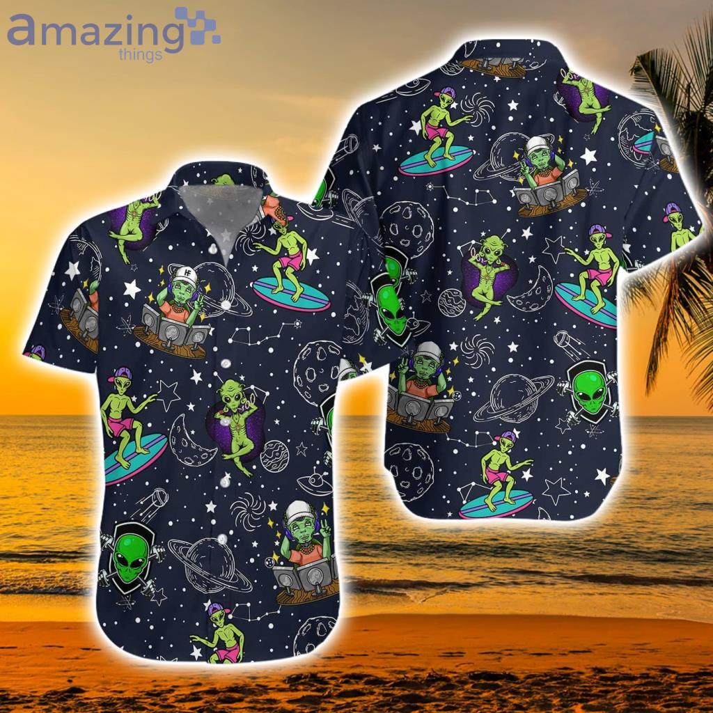 Aliens Night Sky Tropical Hawaiian Shirt - Aliens Night Sky Tropical Hawaiian Shirt Aliens Night Sky Tropical Hawaiian Shirt - Aliens Night Sky Tropical Hawaiian Shirt