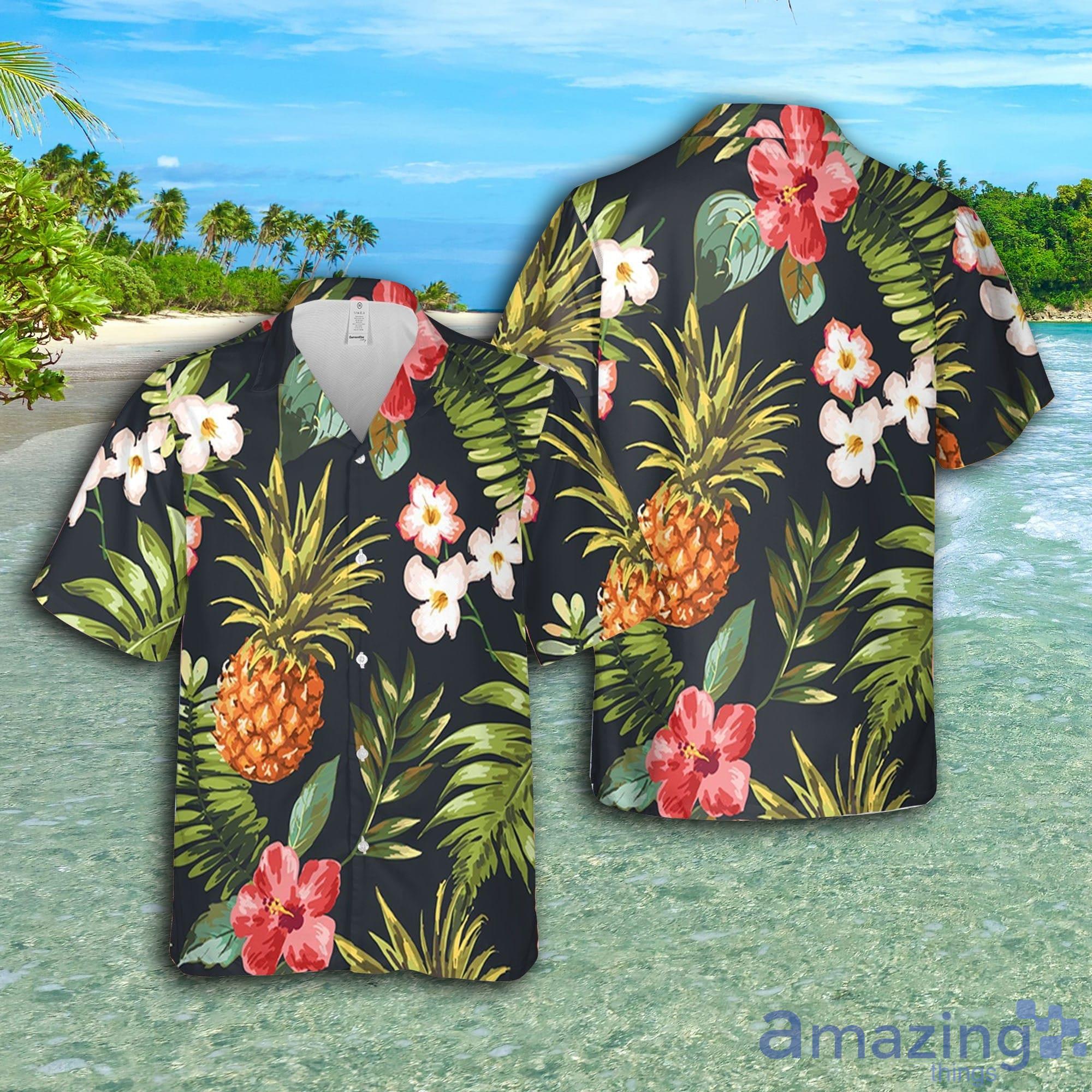 Aloha Fruit Flower Short Sleeve AOP Hawaiian Shirt For Summer Product Photo 1